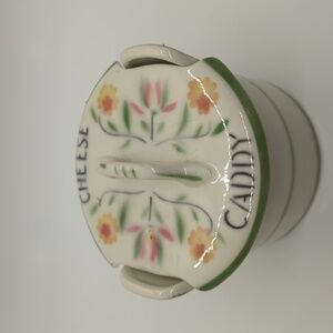Vintage Crock like Cheese Caddy